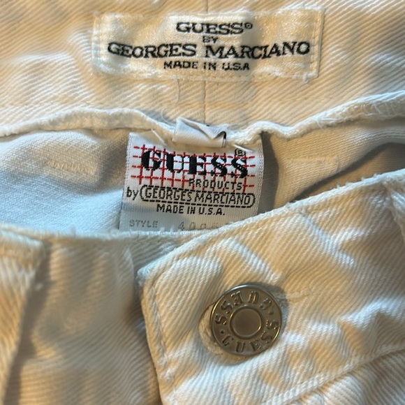 Vintage Guess White Denim Pants 26/27 - Picture 3 of 6